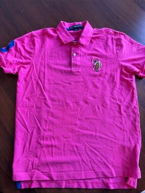 U.S. Polo Assn. Hot Pink Short Sleeve Polo medium men